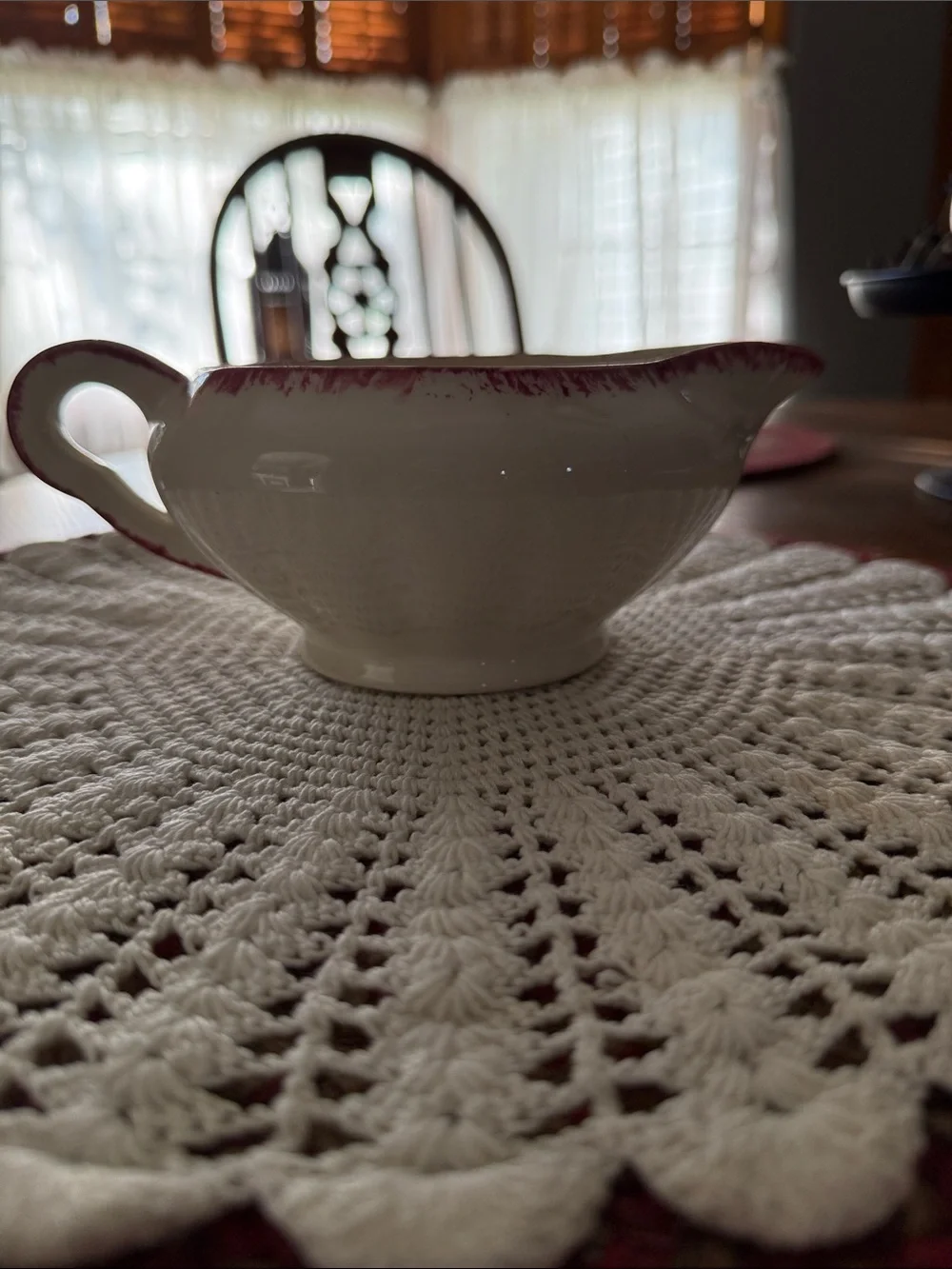 Blue Ridge Pottery Crab Apple Gravy Boat